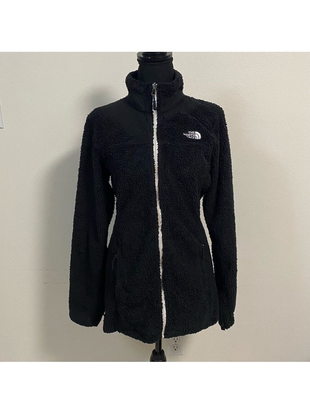 The North Face Jacket Women's Medium Black Osito Shaggy Fleece Full Zip Jacket